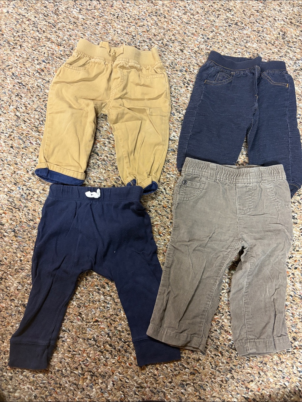 Kids Pull-On Corduroy Pants - Navy, Mustard, Gray, Charcoal